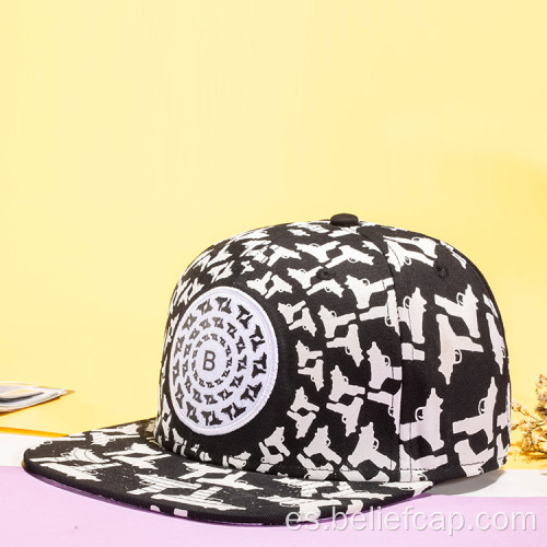 Sombrero Snapback de 5 paneles con logotipo de bordado